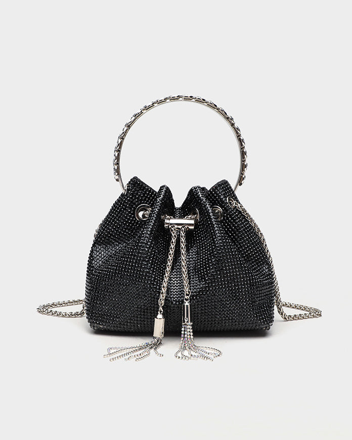 Rhinestone Shiny Diamond Bucket Bag