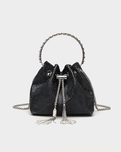 Rhinestone Shiny Diamond Bucket Bag