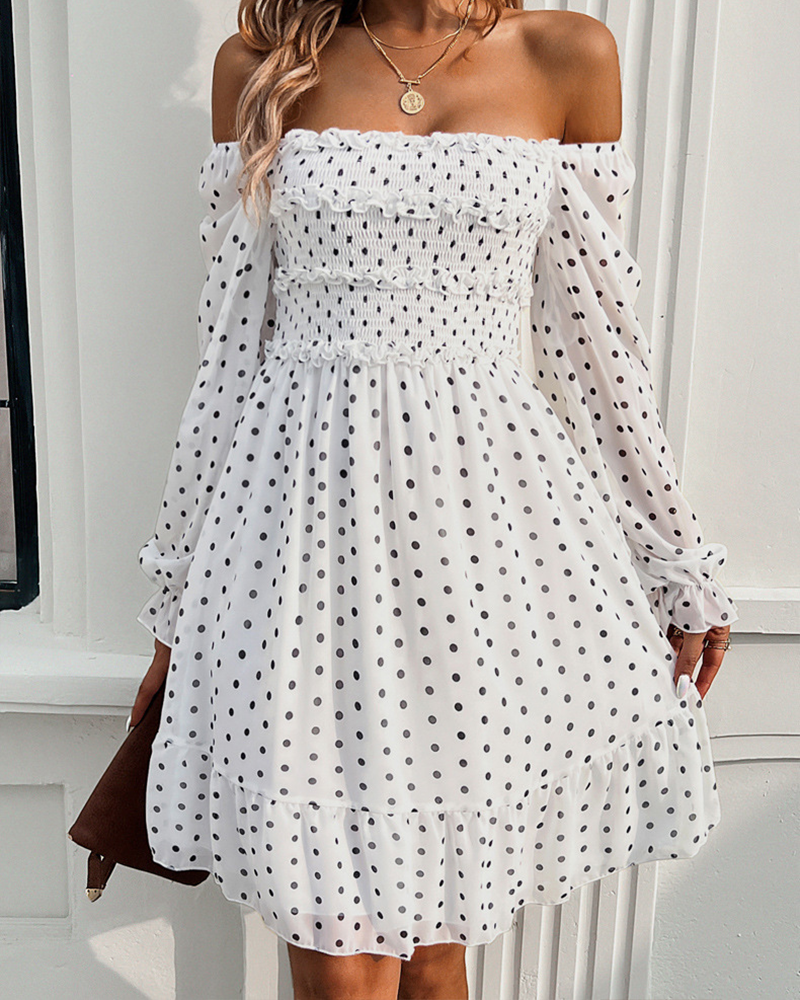 Temperament Casual Polka Dot Dress