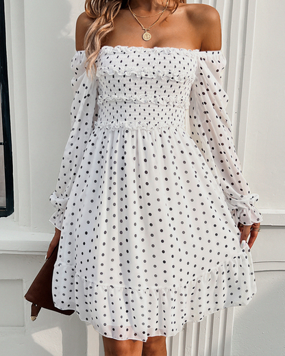 Temperament Casual Polka Dot Dress