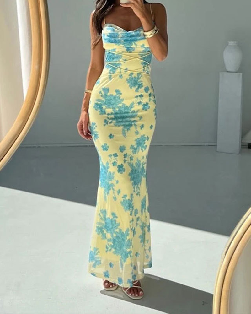 Sexy Hip-Hugging Dress With Tie Waist