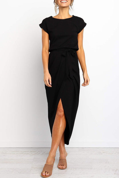 Solid Color Essential Grace Midi Dress(4 Colors)