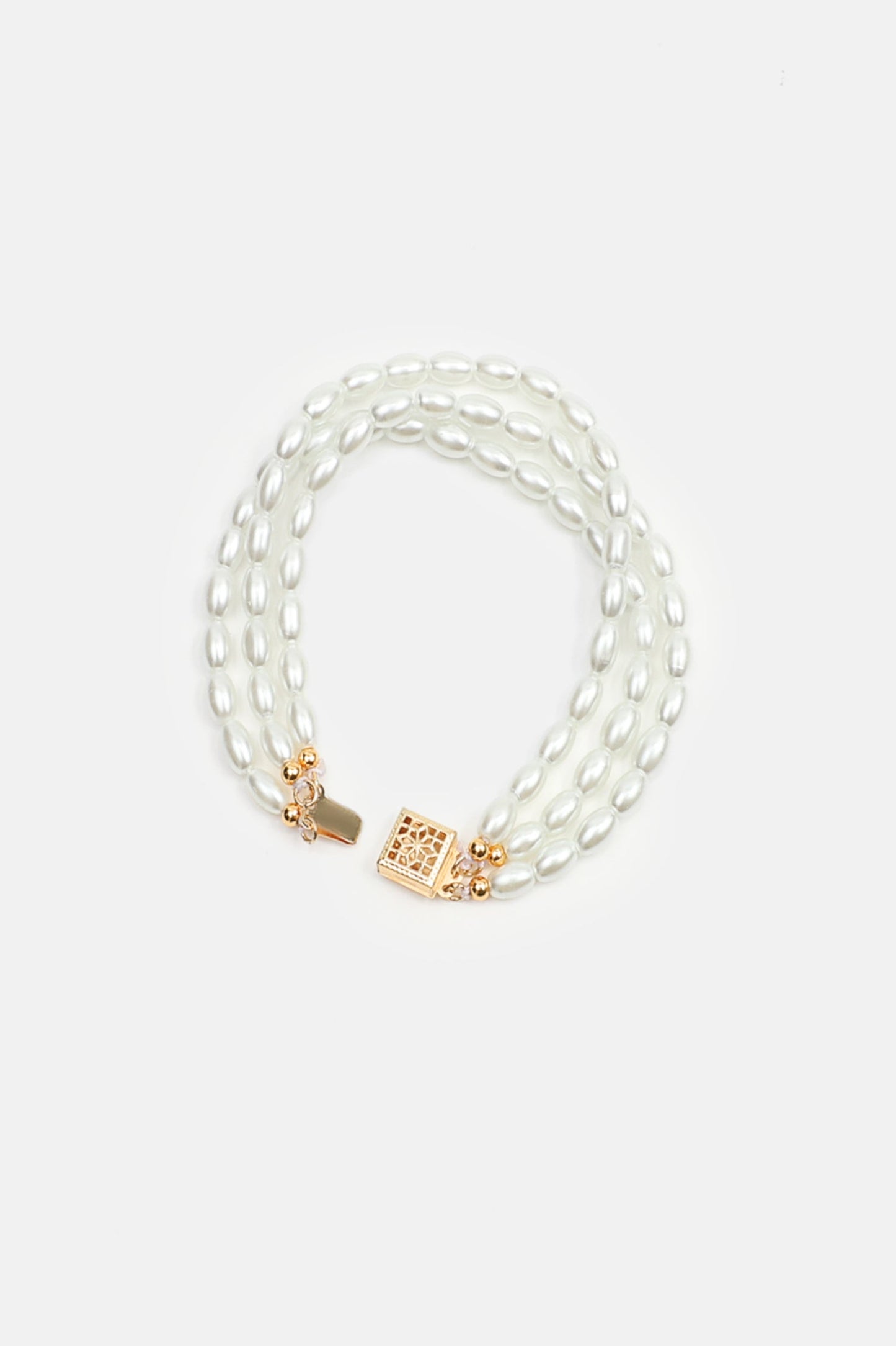 Faux Pearl Beaded Bracelet