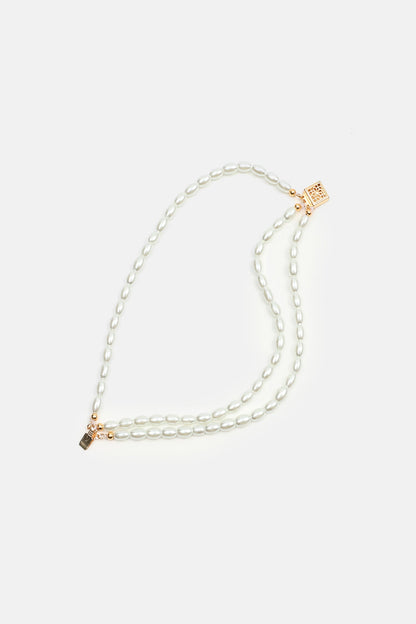 Faux Pearl Beaded Bracelet