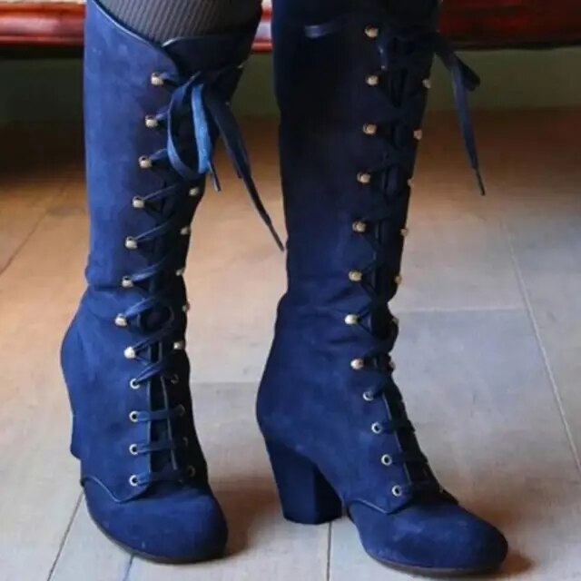 Casual Knee High Suede Boots with Heel for Women | Great for Everyday Wear