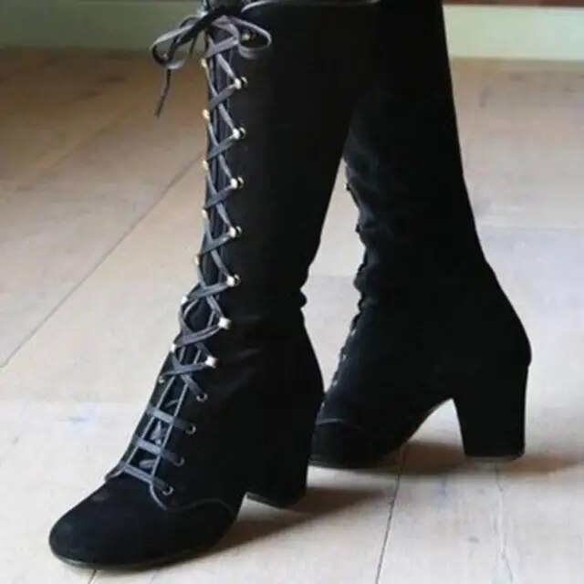 Casual Knee High Suede Boots with Heel for Women | Great for Everyday Wear