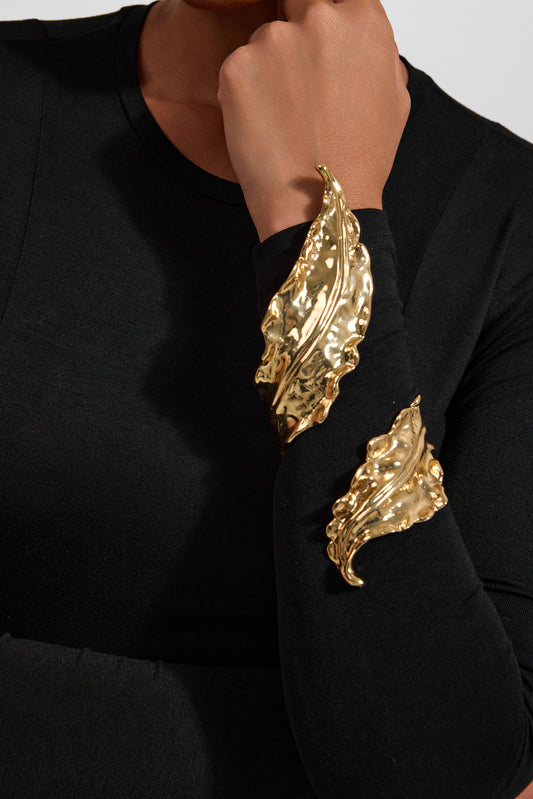 Leaf Twisted Wrap Bracelet