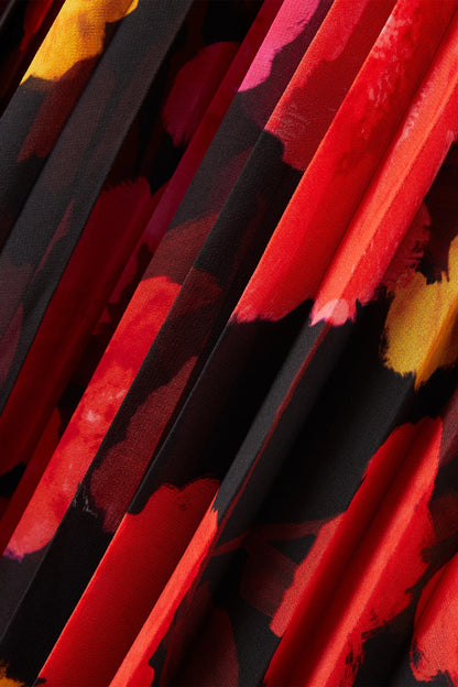 Adela Floral Printed Long Sleeve Maxi Dress