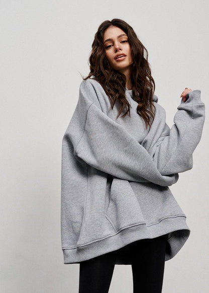 Cozy Oversized Hoodie - Boyfriend Style with Polar Fleece