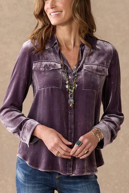 Juliana Velvet Shirt