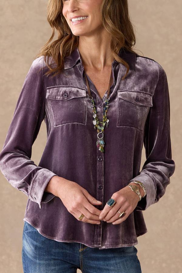 Juliana Velvet Shirt