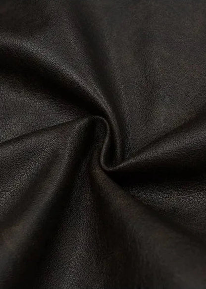 Vintage Loose PU Leather Jacket with Stand Collar