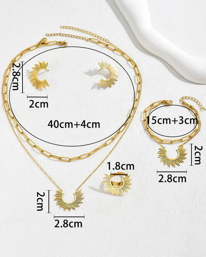 Sunflower Jewelry Set