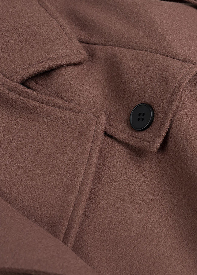 Aubryn - Cropped Wool Blend Belted Trench Jacket