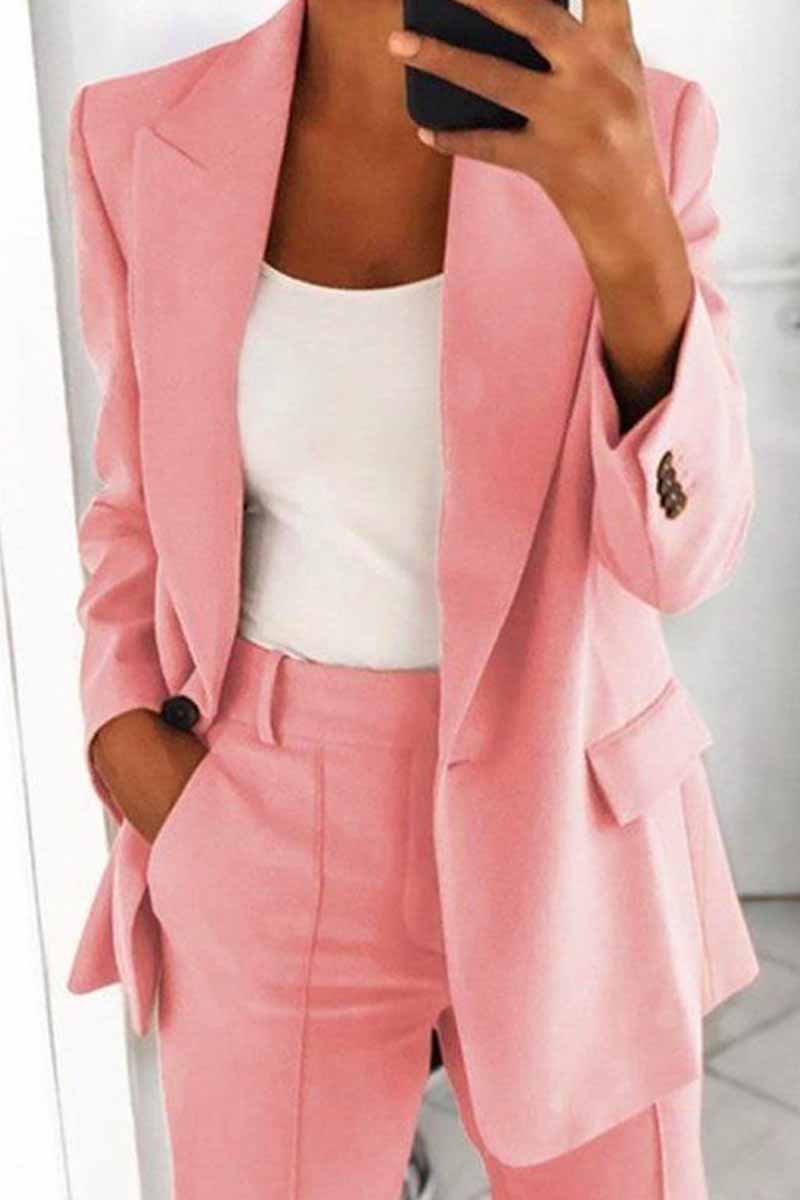 Two-Piece Fashion Lapel Cardigan Blazer£¨5 colors£©