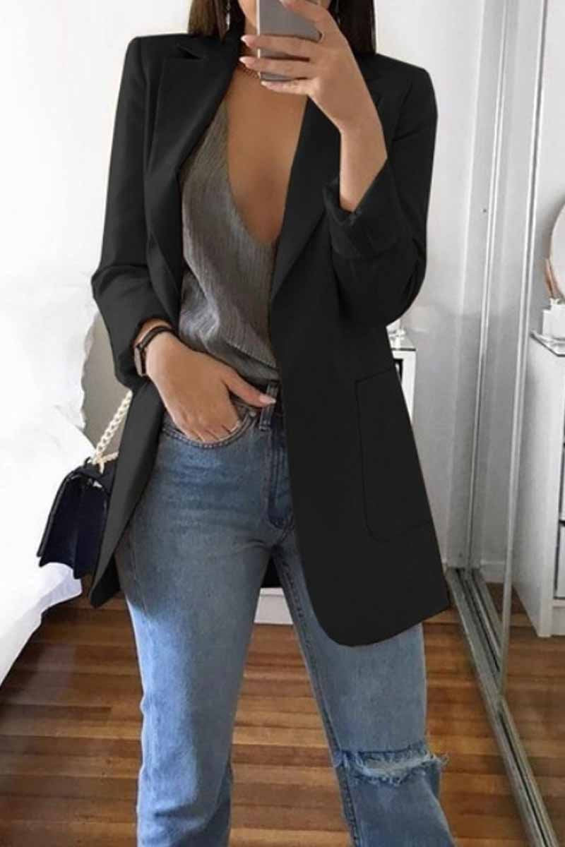 Stylish Suit with Pocket Blazer(5 Colors)