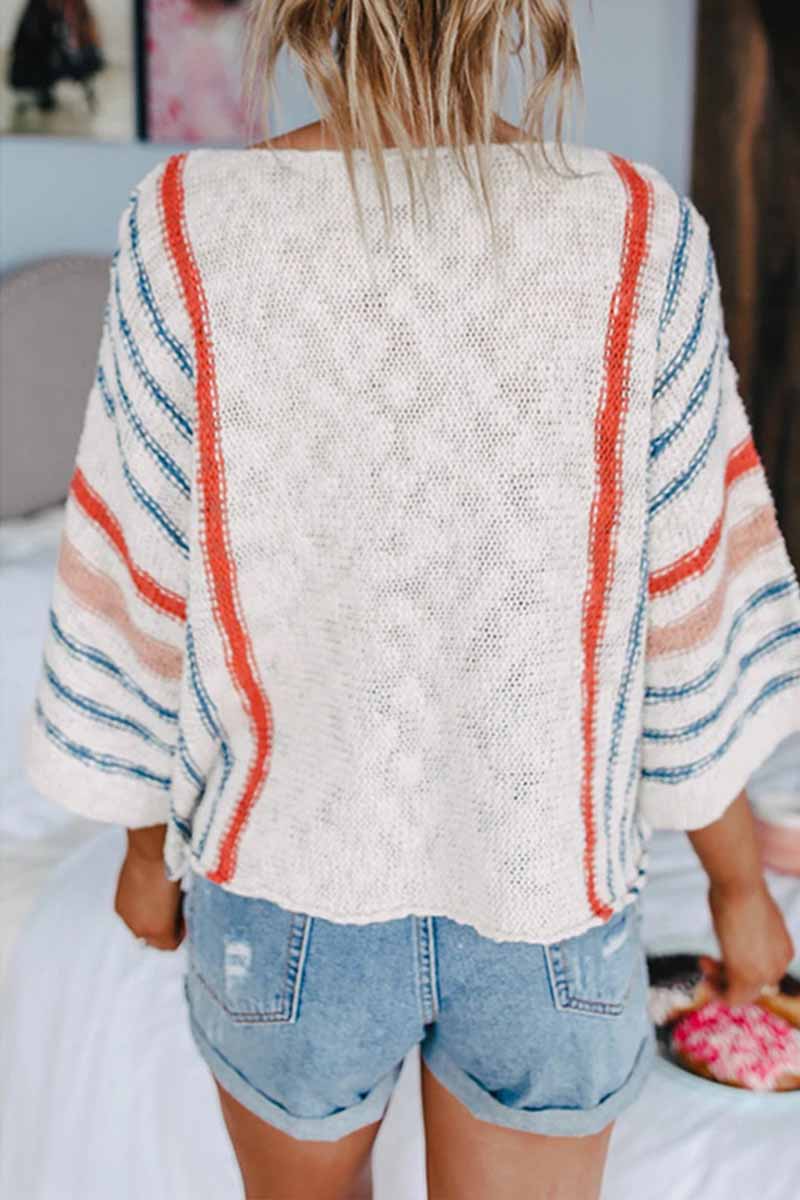 Striped Colorblock Sweater