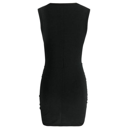 Casual Hollow-out Sleeveless Hot Mini Dress(2 Colors)