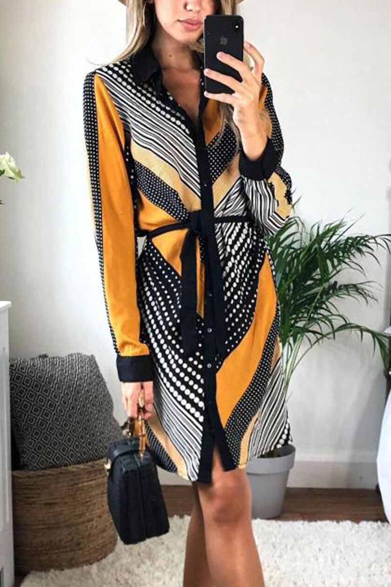 Contrasting Floral Dress (2 Colors)