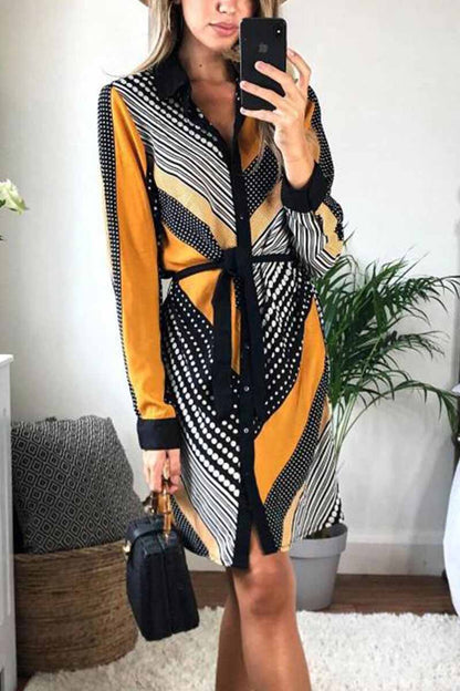 Contrasting Floral Dress (2 Colors)