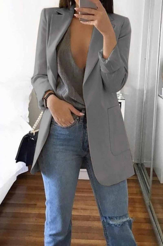 Stylish Suit with Pocket Blazer(5 Colors)