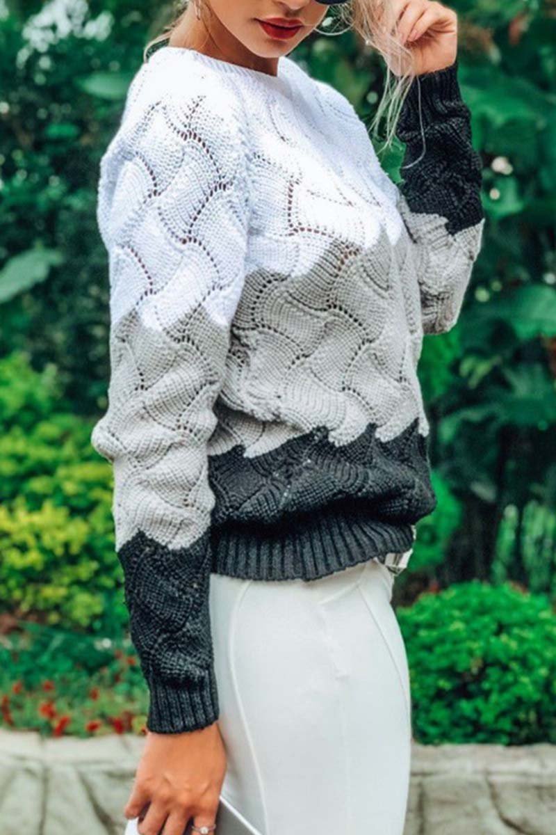 O Neck Knit Sweaters