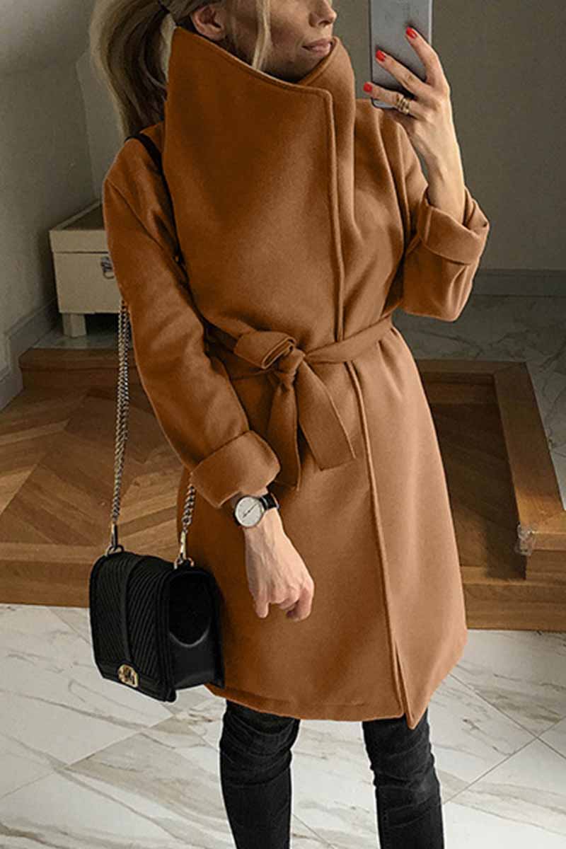 Solid Color Stand-collar Warm Waist Coat