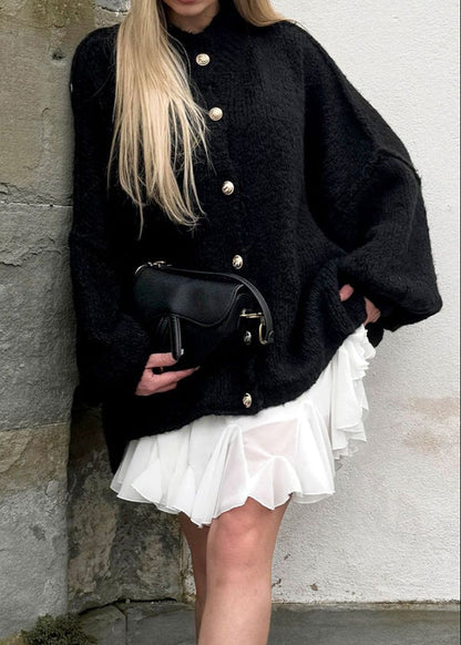 Elora – Oversized Button Front Knit Cardigan