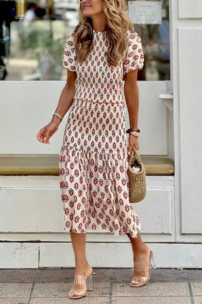 Vestido largo Astrid Honeycomb