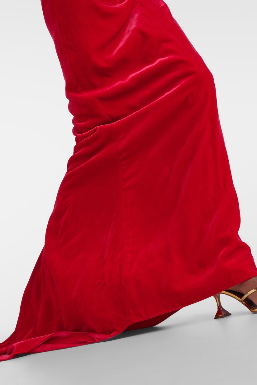 Vestido largo de tirantes con ribete de lazo Apphia 