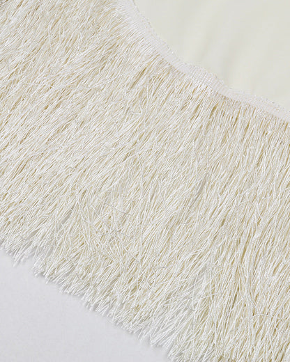 Tassel Top and Skirt Two-Piece Swimsuit