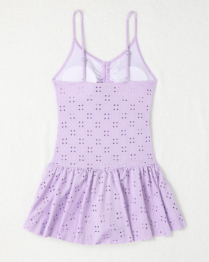 Solid Color Sexy Skirt Swimsuit Briefs