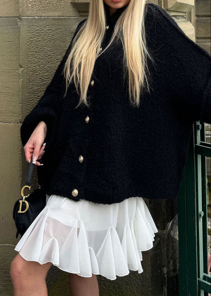 Elora – Oversized Button Front Knit Cardigan