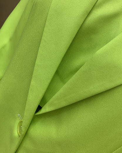 Long Sleeve Blazer Casual Trouser 3 Piece Set