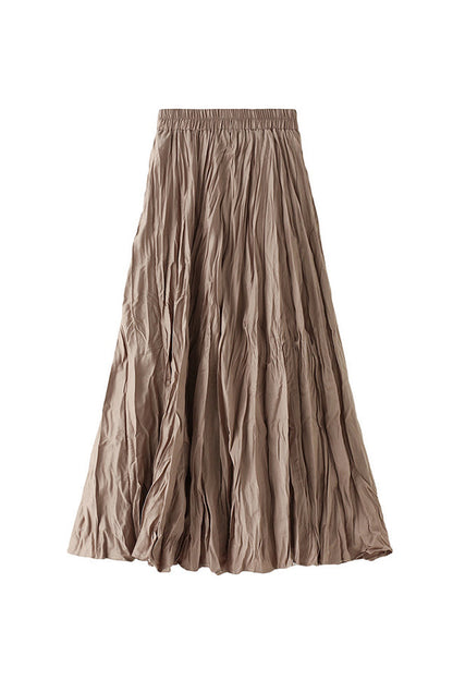 A-line mid-length winter skirt with sweater