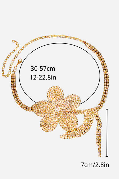 Gargantilla de diamantes con flores de Eunice 