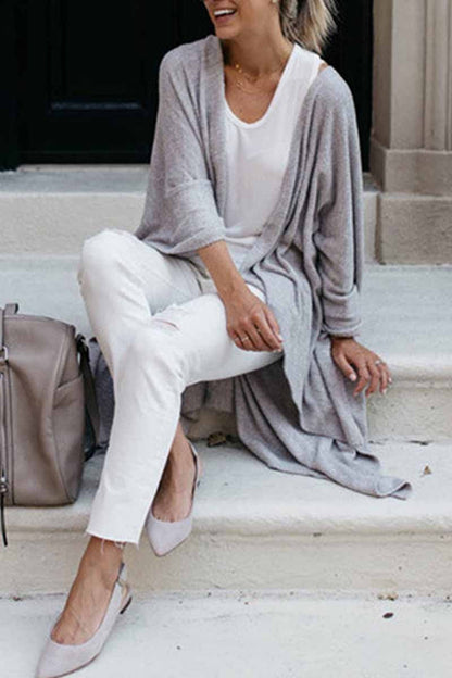 Loose Knitting Casual Irregular Outfit Coat