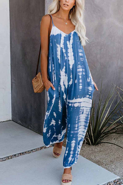 Loose Tie-dye Cute Jumpsuit(2 Colors)