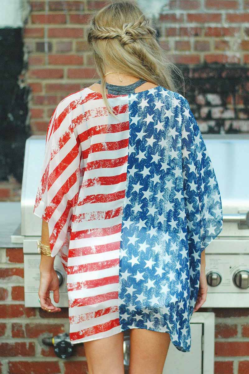 Spring And Autumn Thin Printed Cardigan