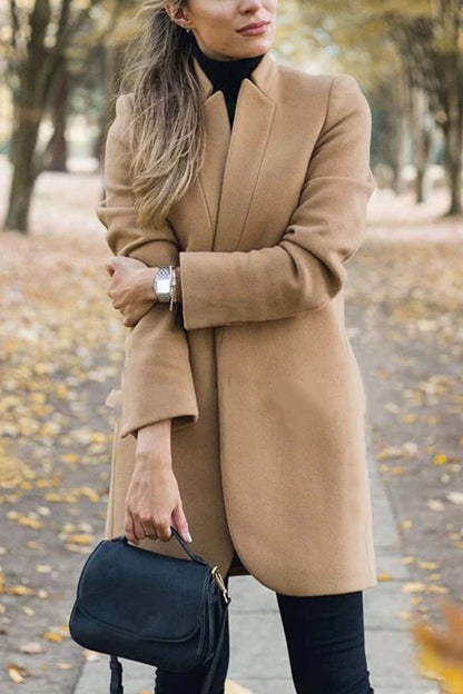 Elegant And Stylish Commuter Stand Collar Coat(6 Colors)
