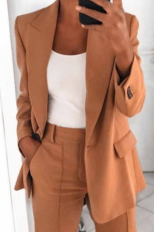 Two-Piece Fashion Lapel Cardigan Blazer£¨5 colors£©