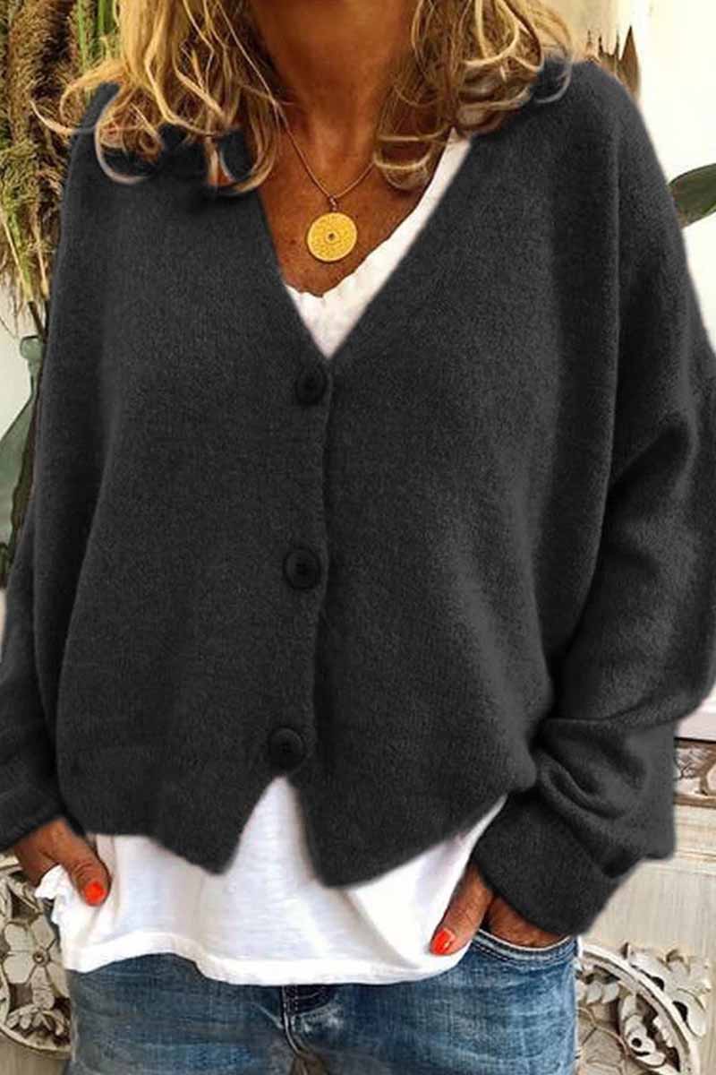 Casual Loose Knitted Cardigan ( 6 Colors )