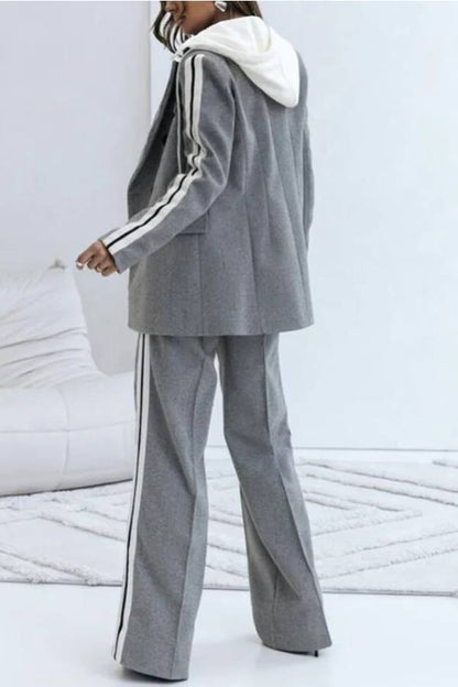 Pantalones holgados deportivos Easy Street con cintura elástica y bolsillos de patchwork