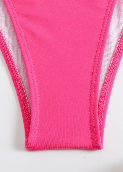 Rio Glow - Sheer Knit Beach Cover-Up & Triangle Bikini Set