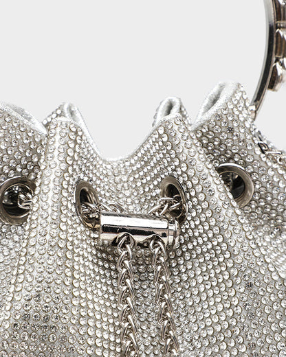 Rhinestone Shiny Diamond Bucket Bag