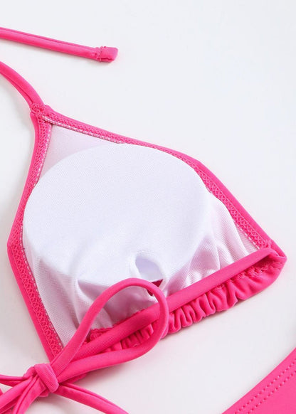 Rio Glow - Sheer Knit Beach Cover-Up & Triangle Bikini Set