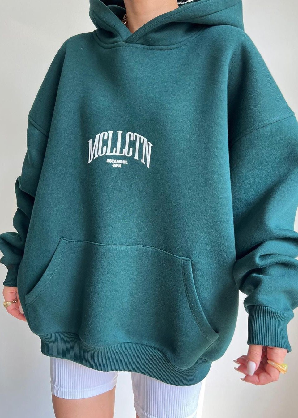 Casual Logo Hoodie - Oversized Long Sleeve Comfort