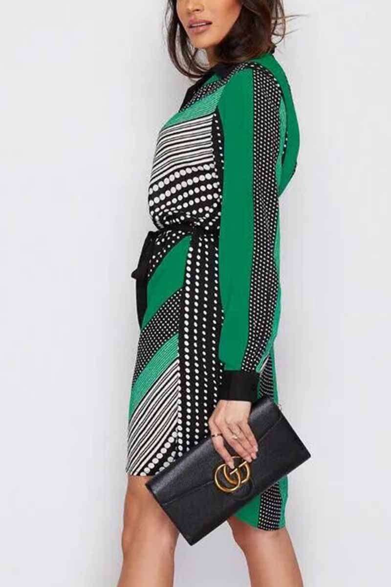 Contrasting Floral Dress (2 Colors)