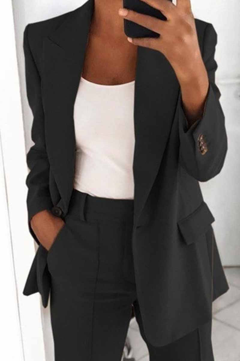 Two-Piece Fashion Lapel Cardigan Blazer£¨5 colors£©