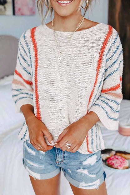 Striped Colorblock Sweater